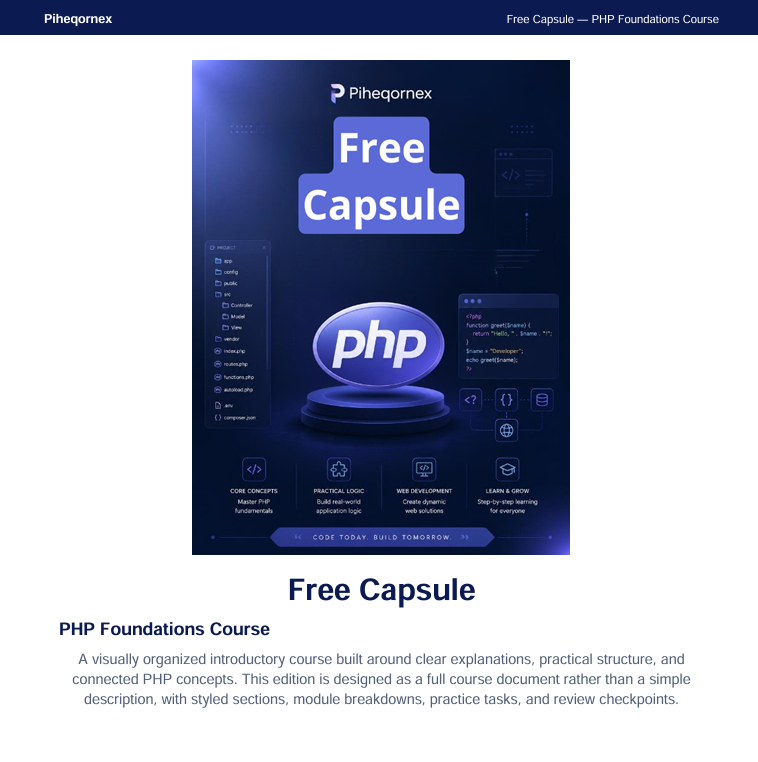 free capsule course